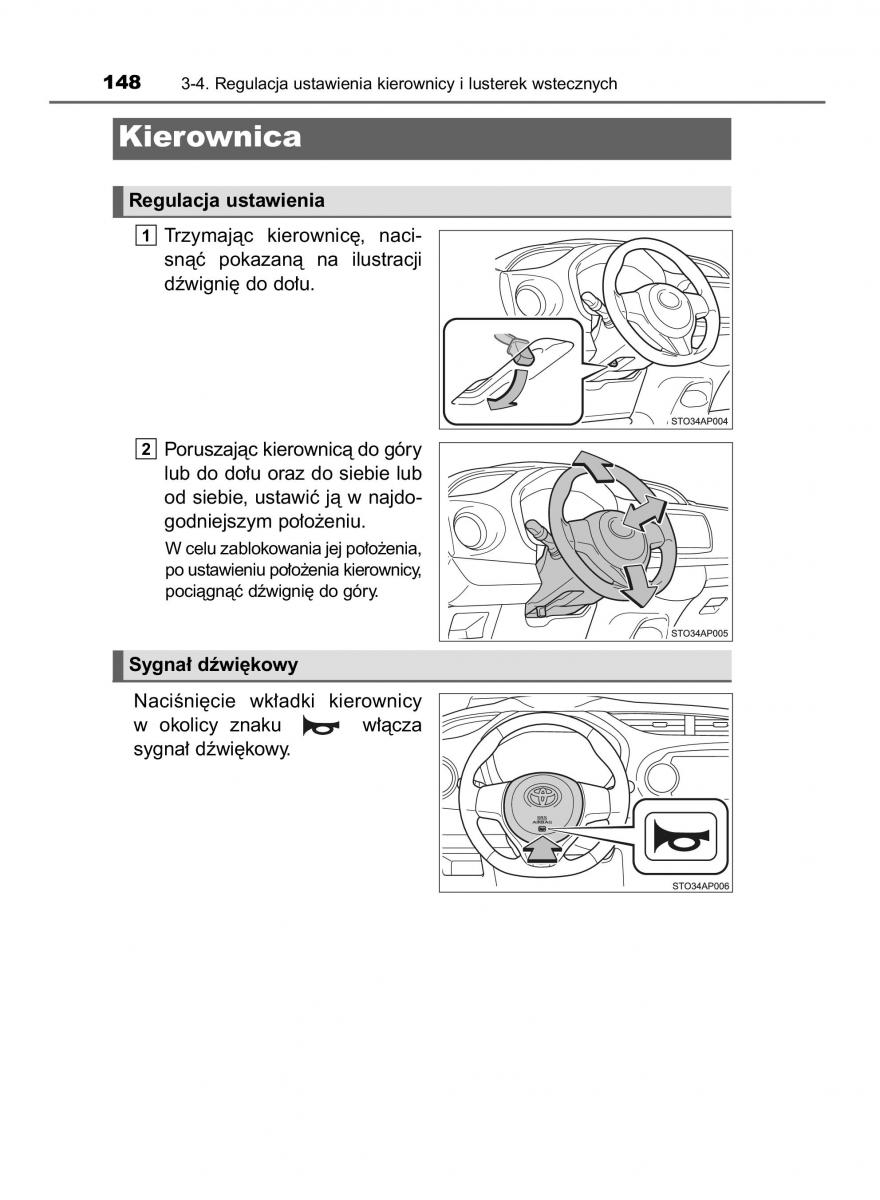 Toyota Yaris III 3 owners manual instrukcja obslugi / page 148