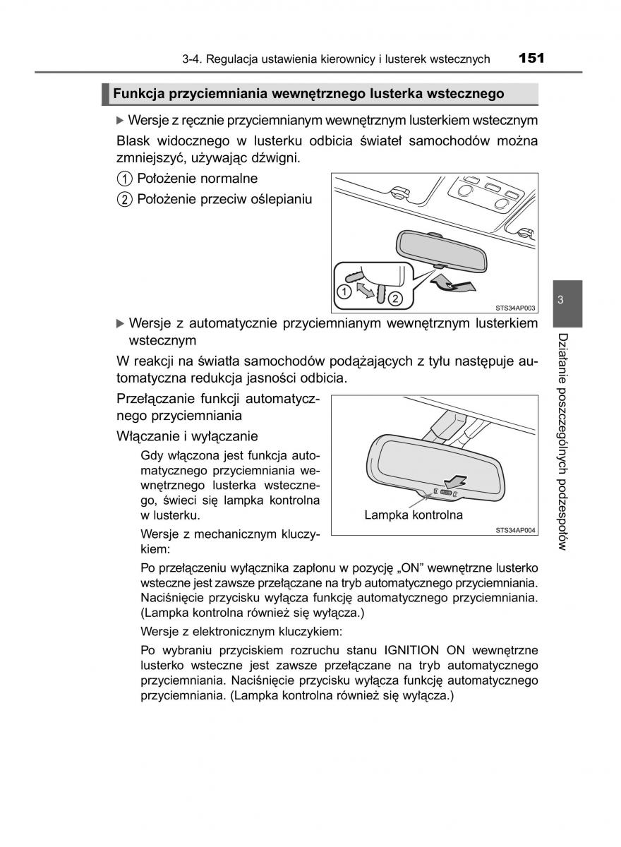 Toyota Yaris III 3 owners manual instrukcja obslugi / page 151