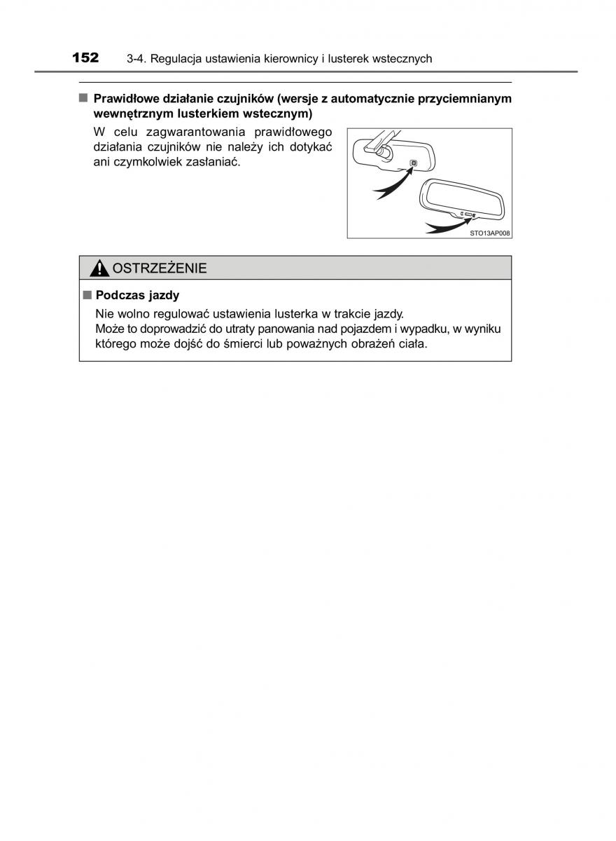 Toyota Yaris III 3 owners manual instrukcja obslugi / page 152