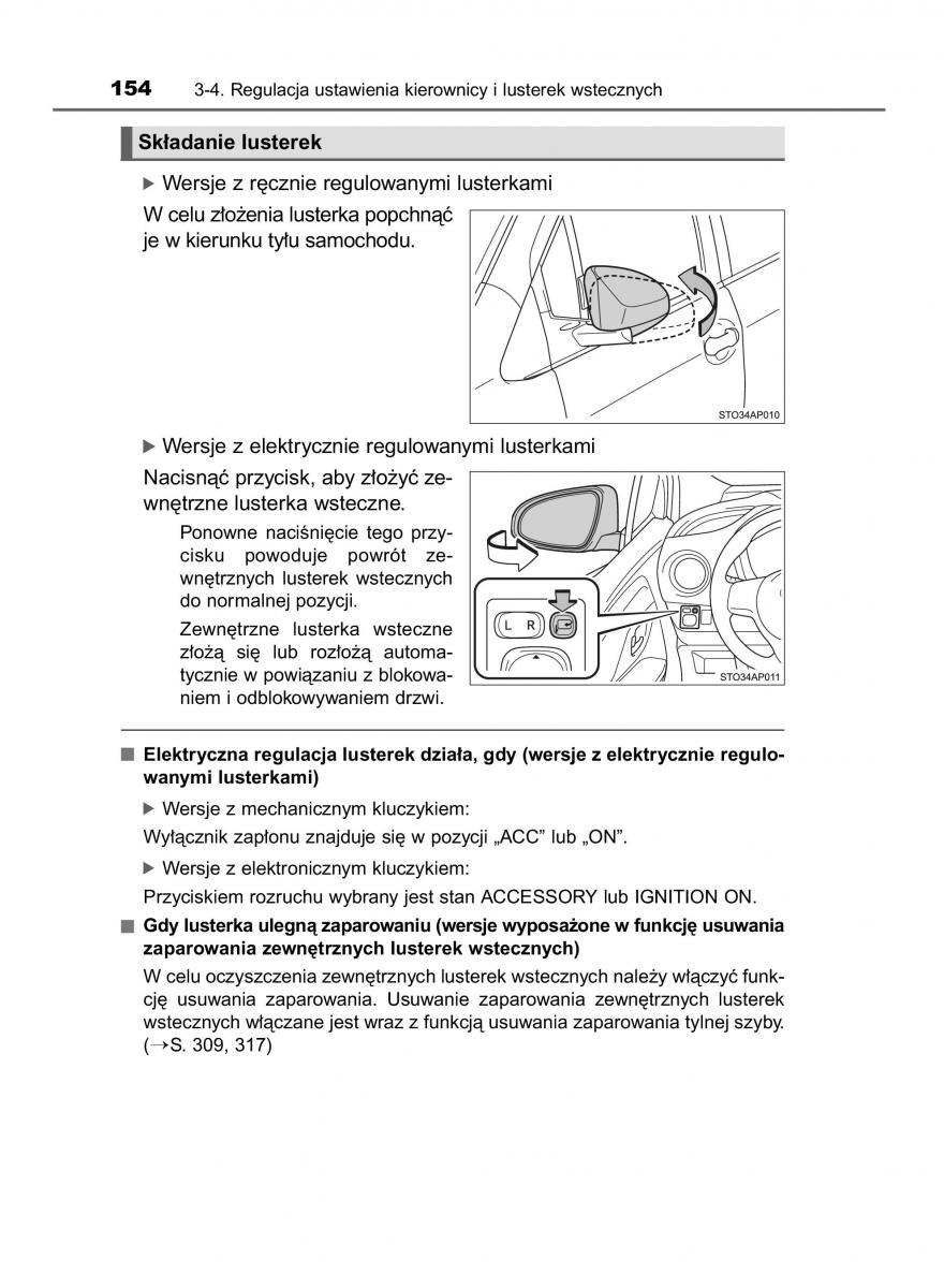 Toyota Yaris III 3 owners manual instrukcja obslugi / page 154