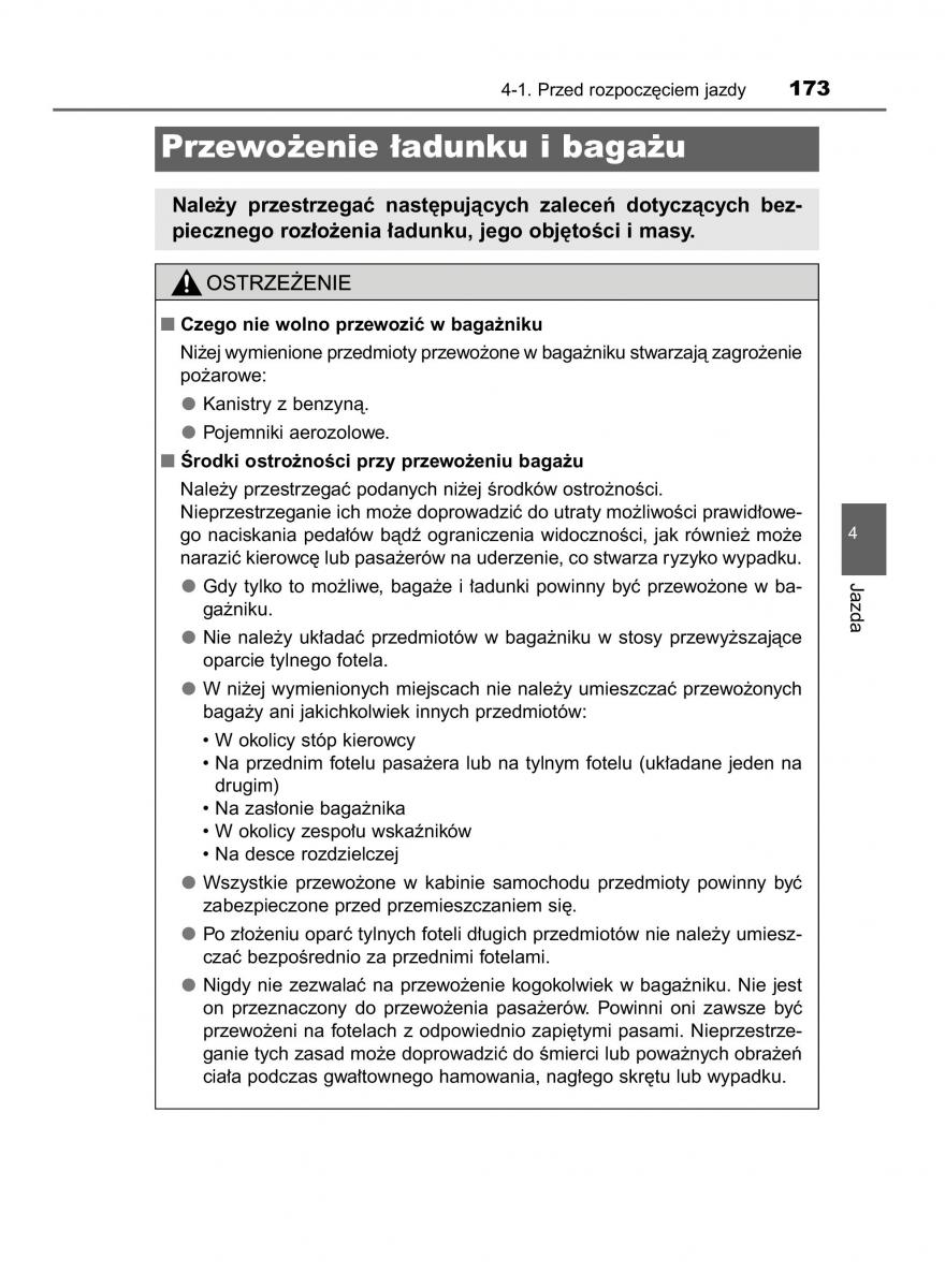 Toyota Yaris III 3 owners manual instrukcja obslugi / page 173