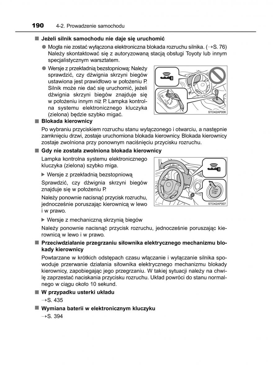 Toyota Yaris III 3 owners manual instrukcja obslugi / page 190