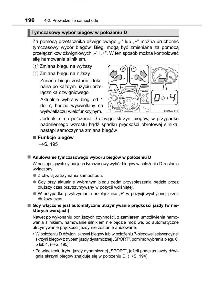 Toyota Yaris III 3 owners manual instrukcja obslugi / page 196