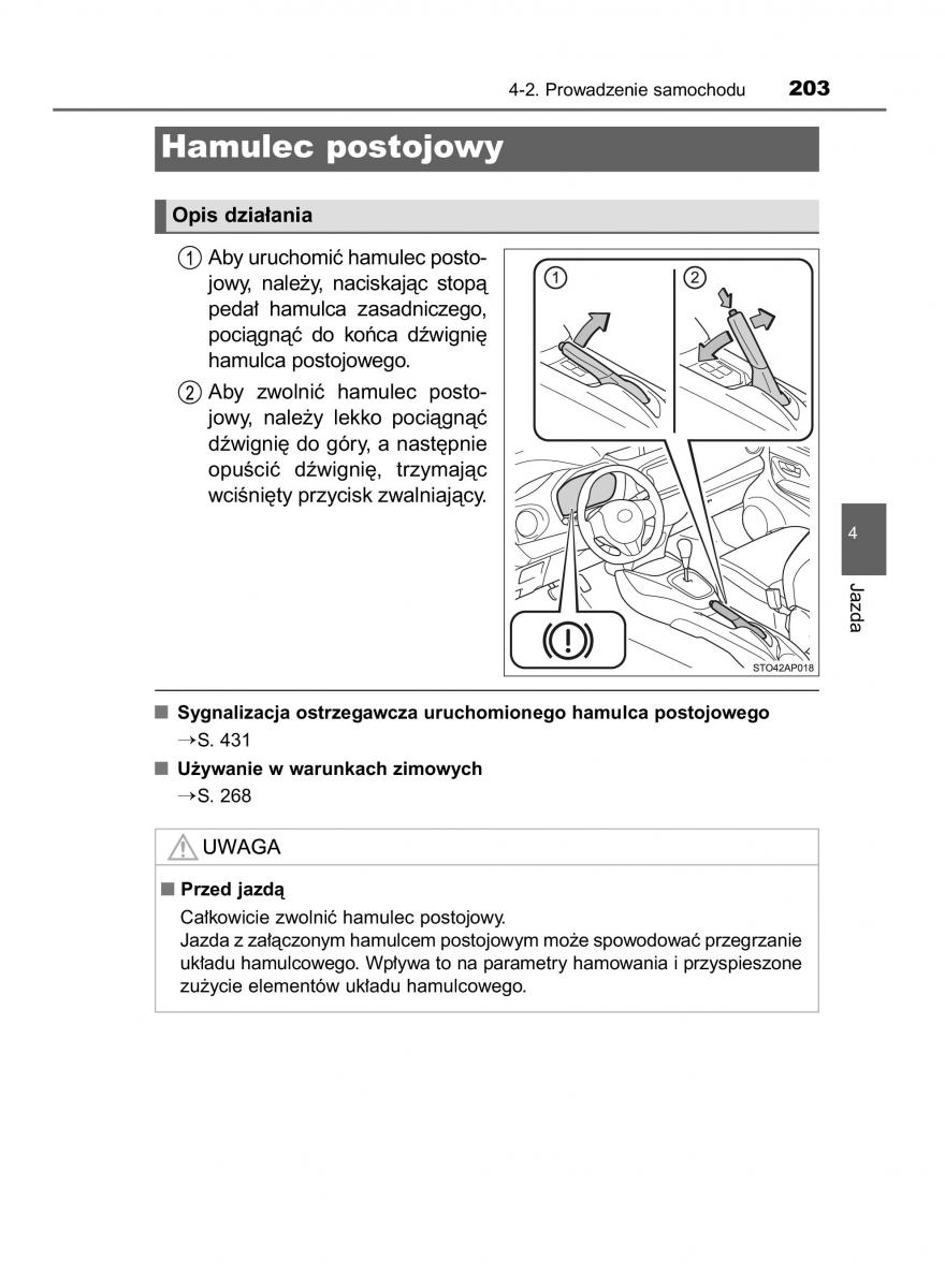 Toyota Yaris III 3 owners manual instrukcja obslugi / page 203