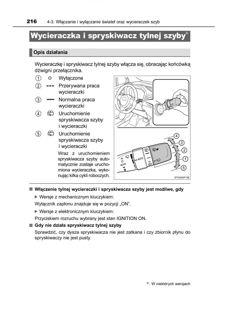 Toyota Yaris III 3 owners manual instrukcja obslugi / page 216