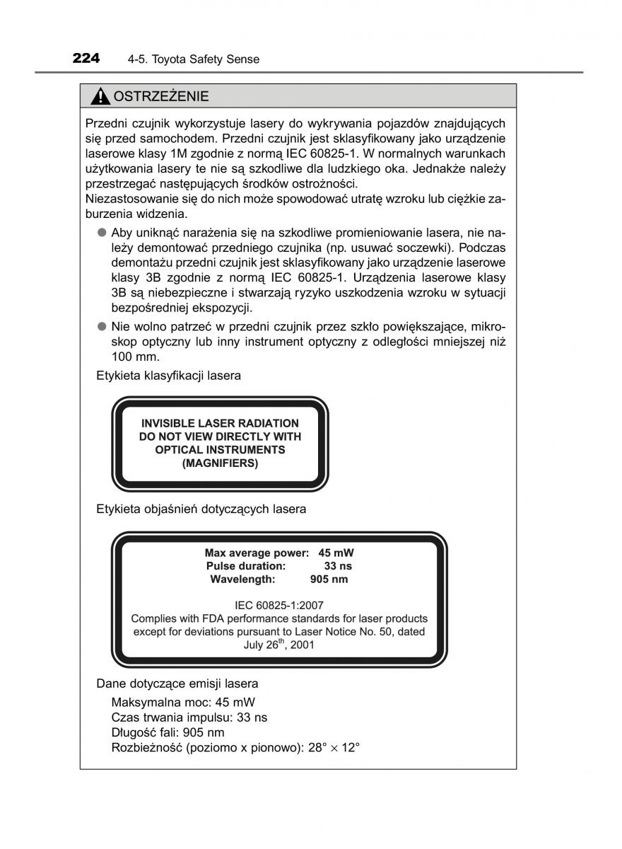 Toyota Yaris III 3 owners manual instrukcja obslugi / page 224