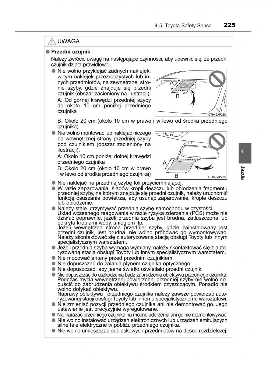 Toyota Yaris III 3 owners manual instrukcja obslugi / page 225