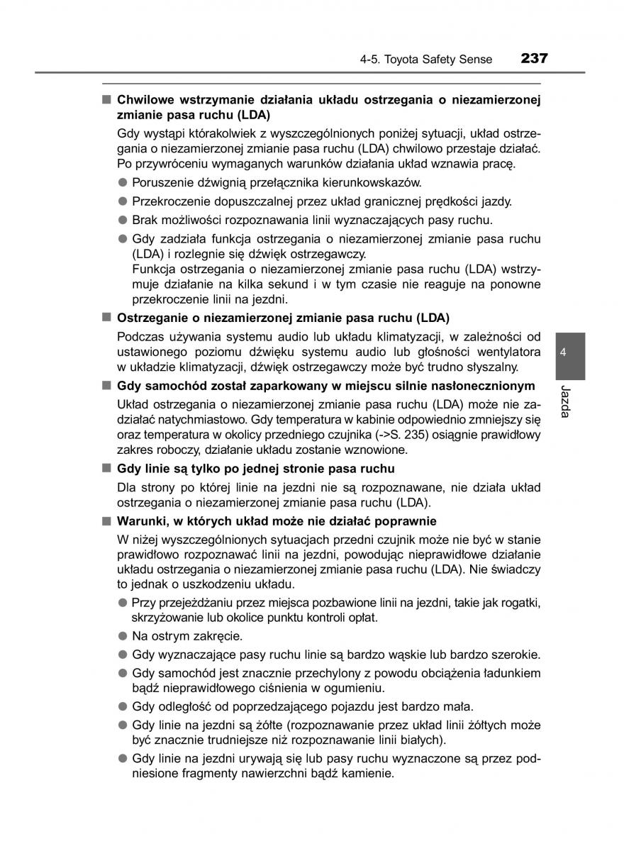 Toyota Yaris III 3 owners manual instrukcja obslugi / page 237