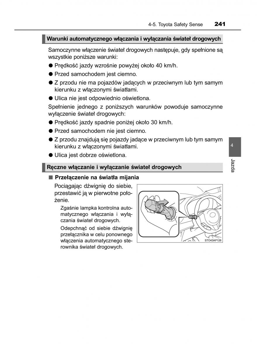 Toyota Yaris III 3 owners manual instrukcja obslugi / page 241