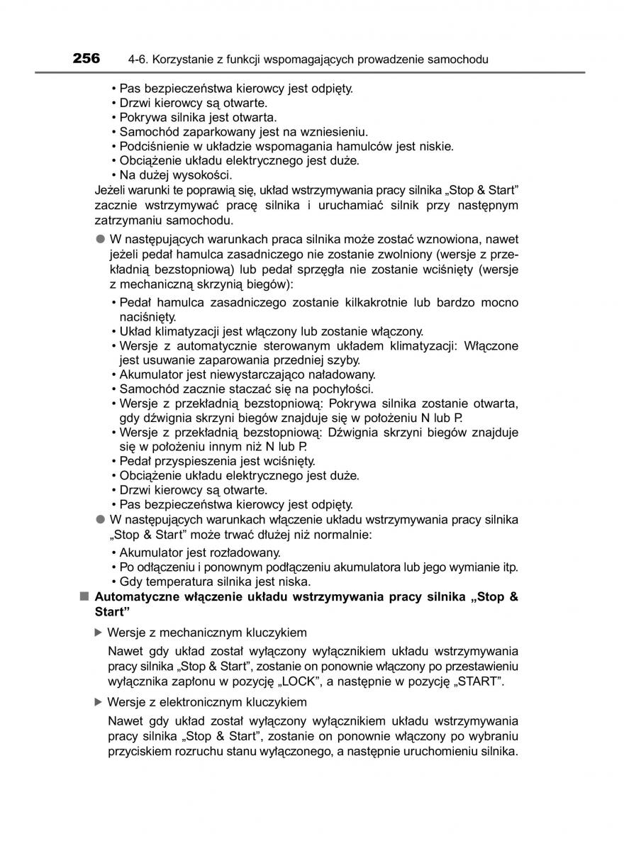 Toyota Yaris III 3 owners manual instrukcja obslugi / page 256