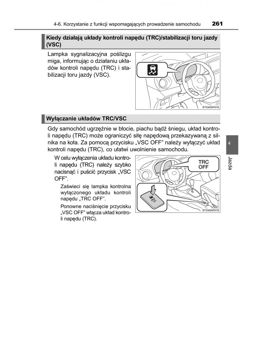 Toyota Yaris III 3 owners manual instrukcja obslugi / page 261