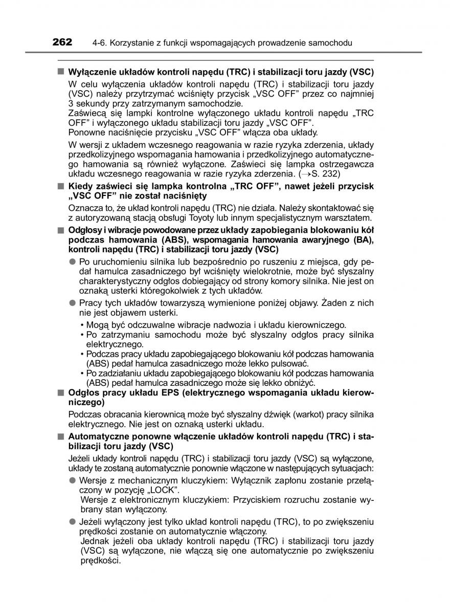 Toyota Yaris III 3 owners manual instrukcja obslugi / page 262