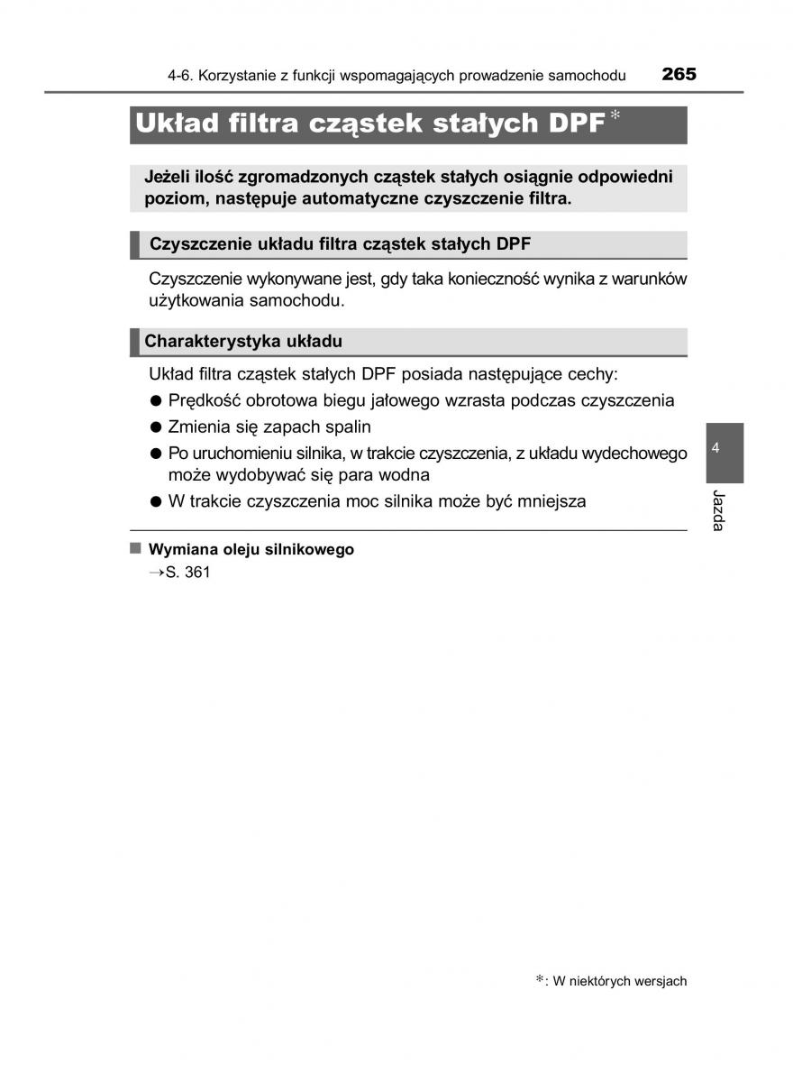 Toyota Yaris III 3 owners manual instrukcja obslugi / page 265