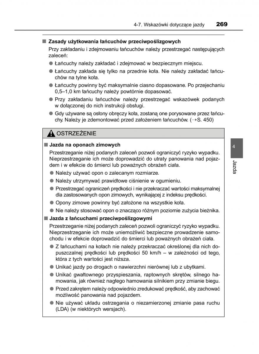 Toyota Yaris III 3 owners manual instrukcja obslugi / page 269