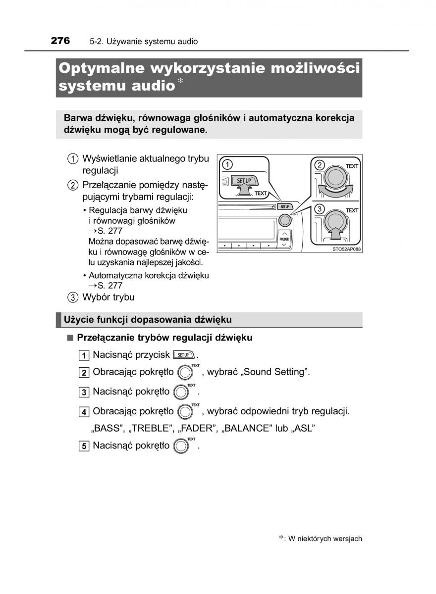 Toyota Yaris III 3 owners manual instrukcja obslugi / page 276