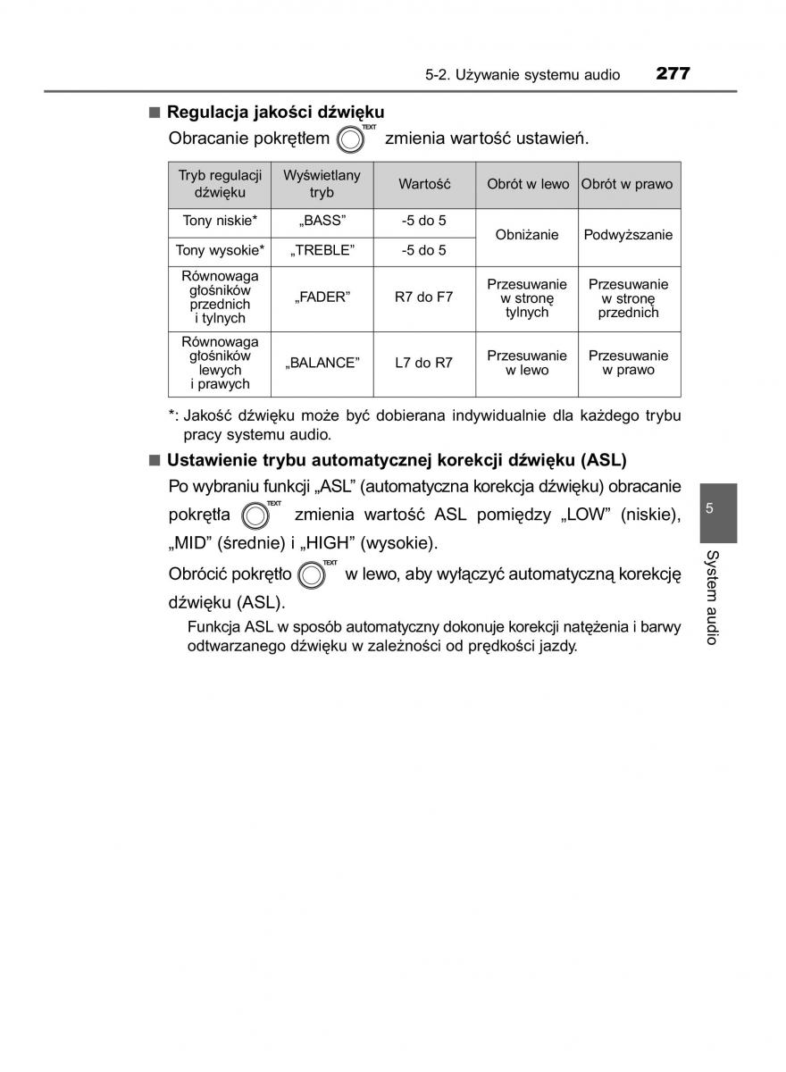 Toyota Yaris III 3 owners manual instrukcja obslugi / page 277