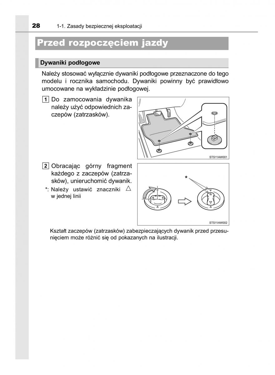 Toyota Yaris III 3 owners manual instrukcja obslugi / page 28