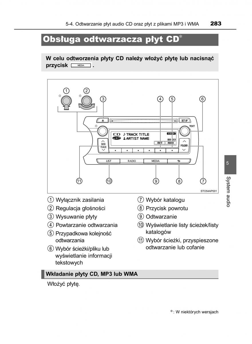 Toyota Yaris III 3 owners manual instrukcja obslugi / page 283