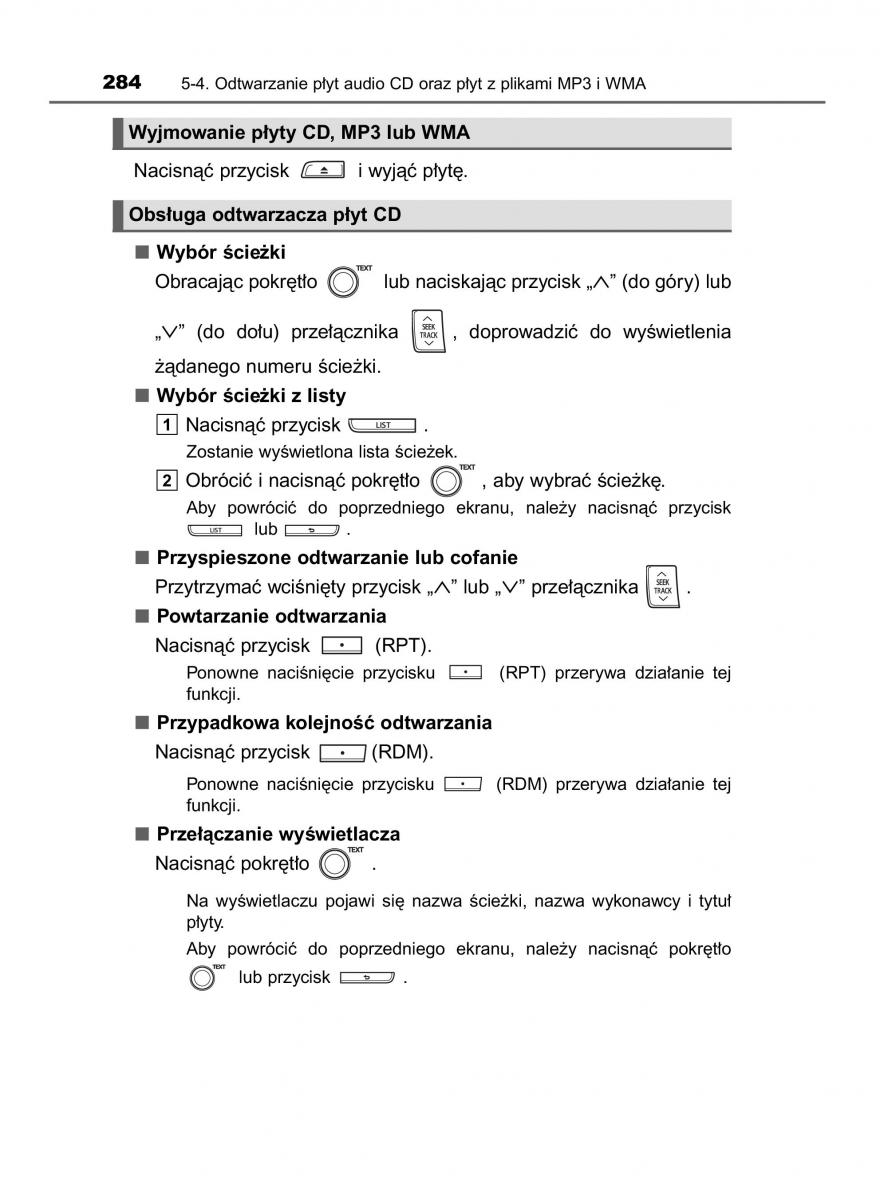 Toyota Yaris III 3 owners manual instrukcja obslugi / page 284