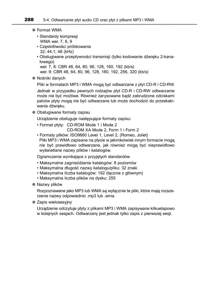 Toyota Yaris III 3 owners manual instrukcja obslugi / page 288