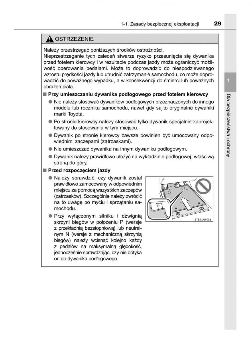 Toyota Yaris III 3 owners manual instrukcja obslugi / page 29