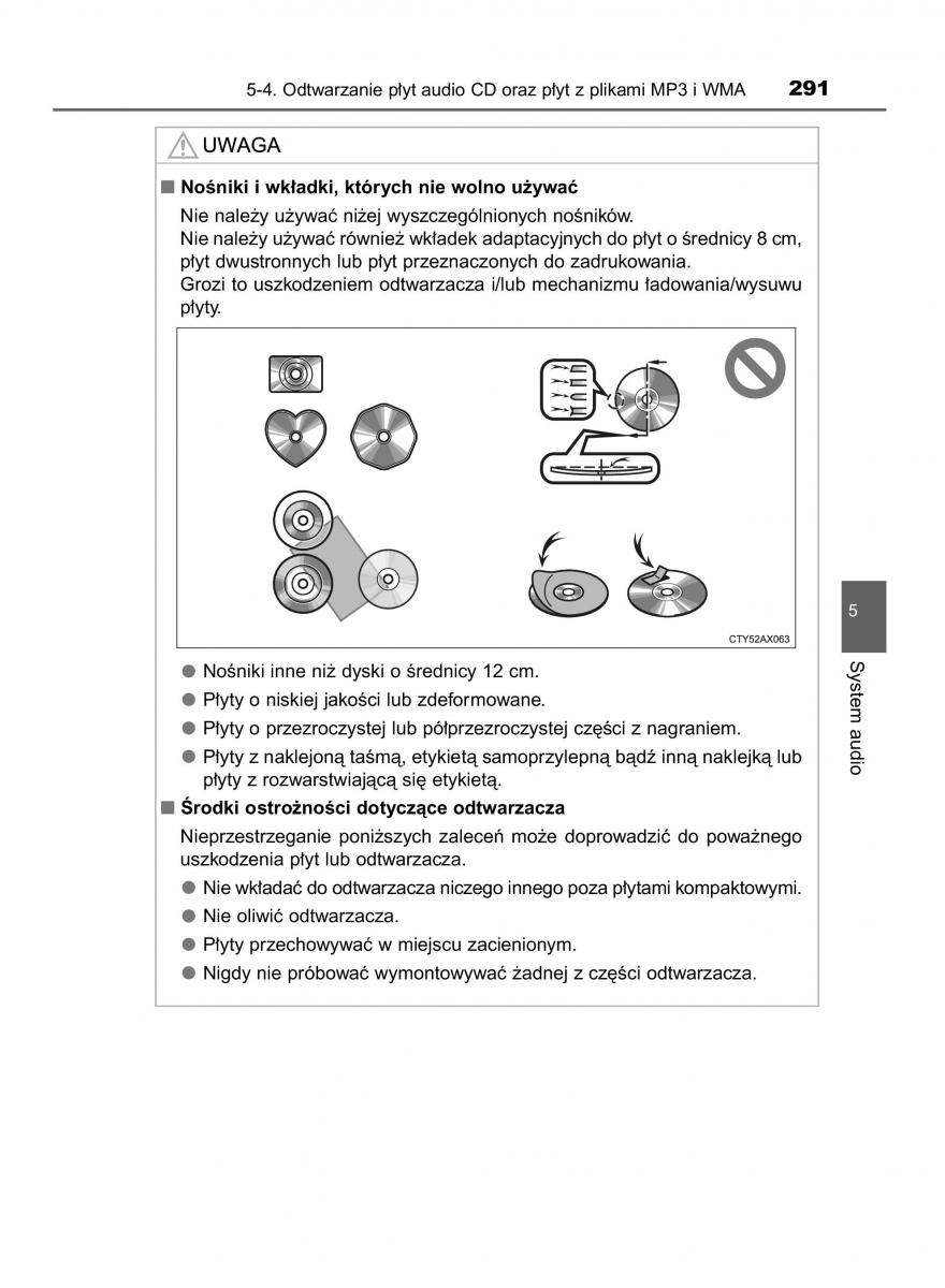 Toyota Yaris III 3 owners manual instrukcja obslugi / page 291