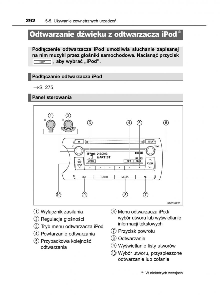 Toyota Yaris III 3 owners manual instrukcja obslugi / page 292