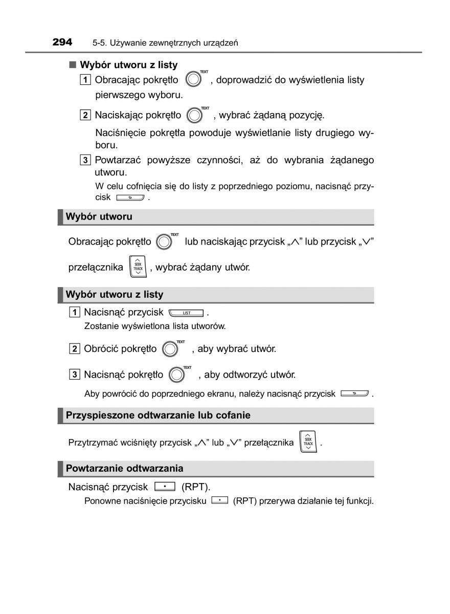 Toyota Yaris III 3 owners manual instrukcja obslugi / page 294