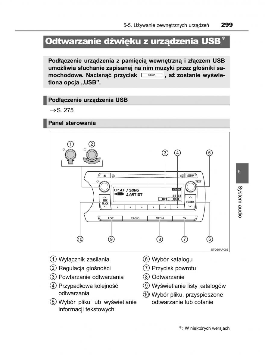 Toyota Yaris III 3 owners manual instrukcja obslugi / page 299