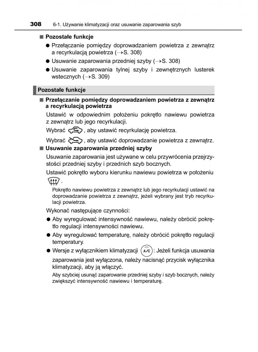 Toyota Yaris III 3 owners manual instrukcja obslugi / page 308