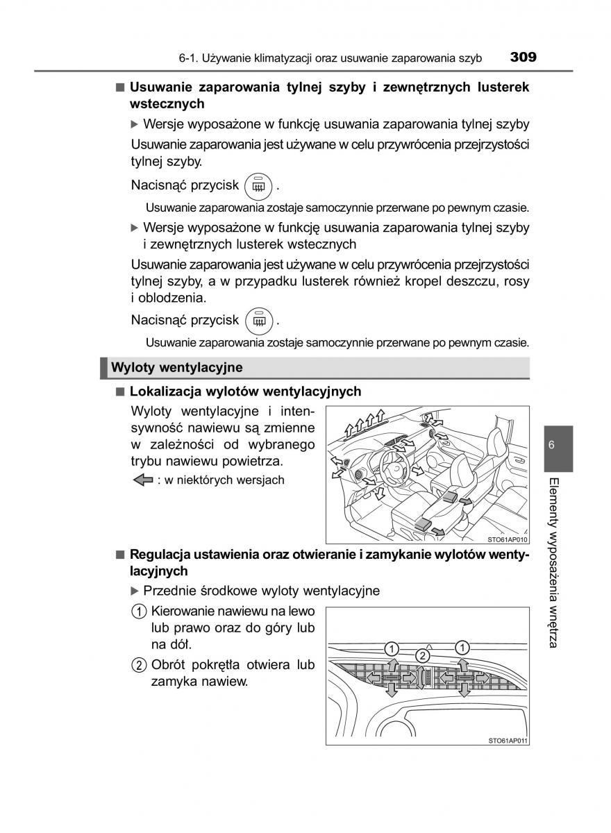 Toyota Yaris III 3 owners manual instrukcja obslugi / page 309