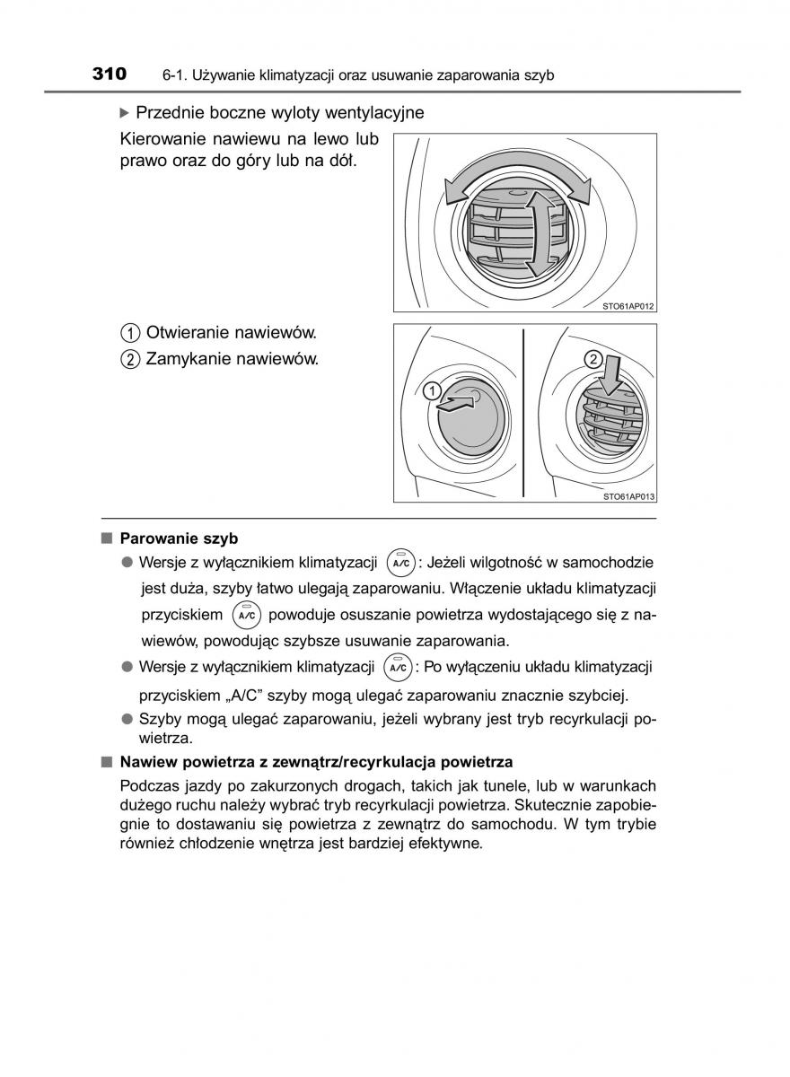 Toyota Yaris III 3 owners manual instrukcja obslugi / page 310