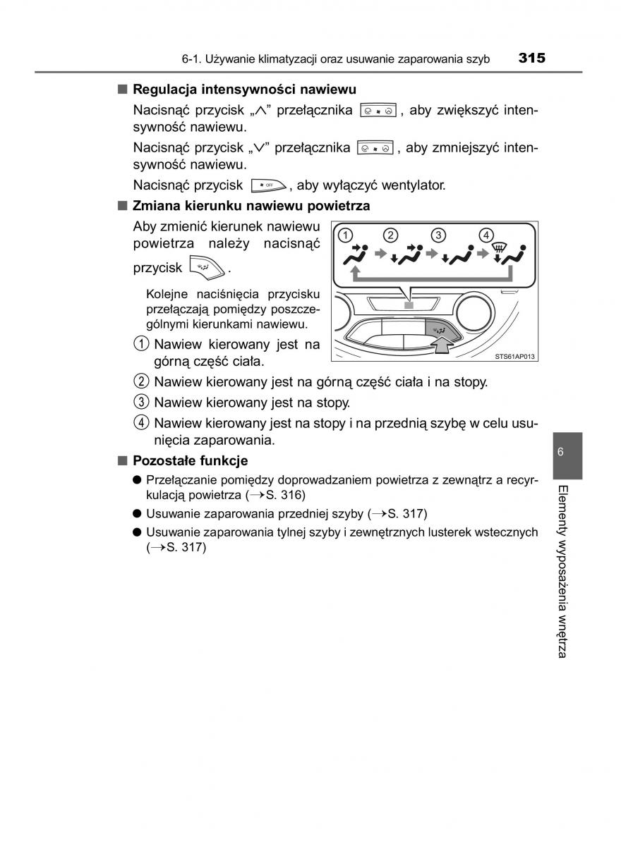 Toyota Yaris III 3 owners manual instrukcja obslugi / page 315