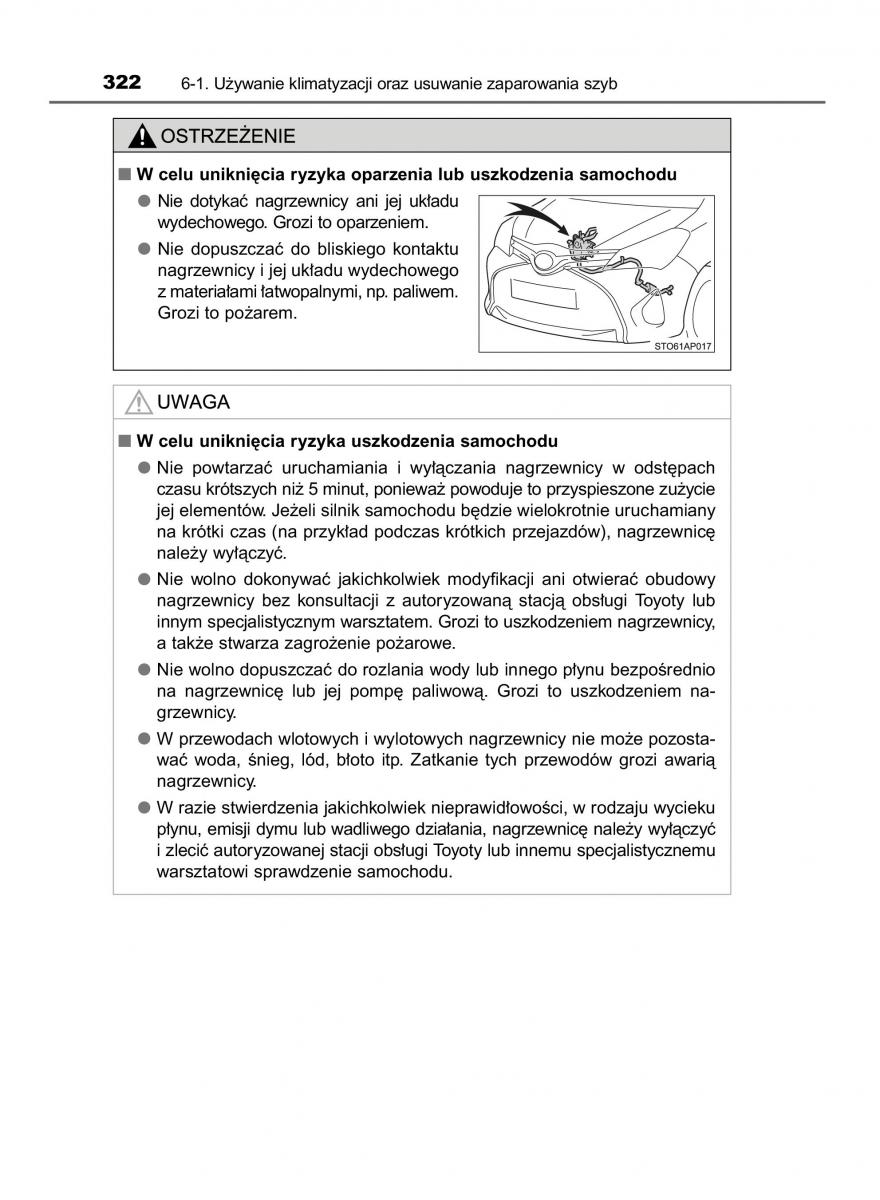 Toyota Yaris III 3 owners manual instrukcja obslugi / page 322