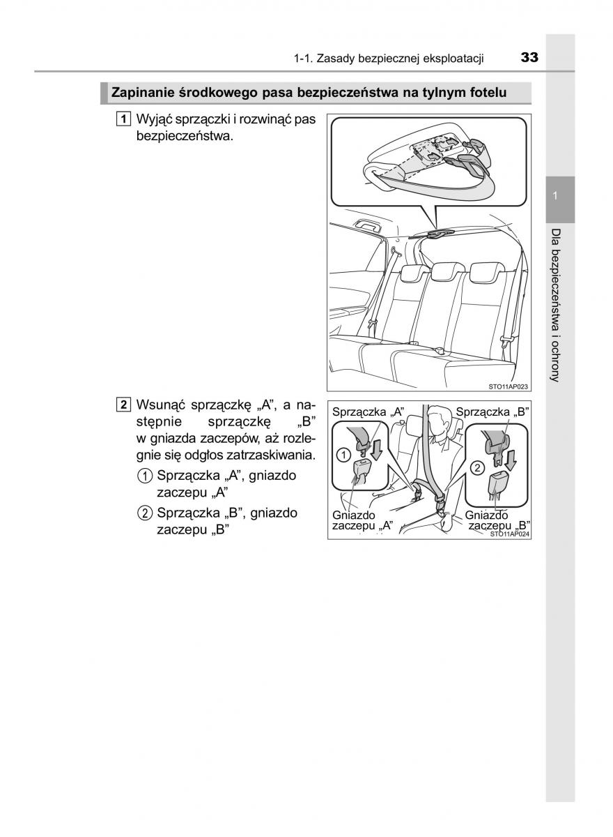 Toyota Yaris III 3 owners manual instrukcja obslugi / page 33