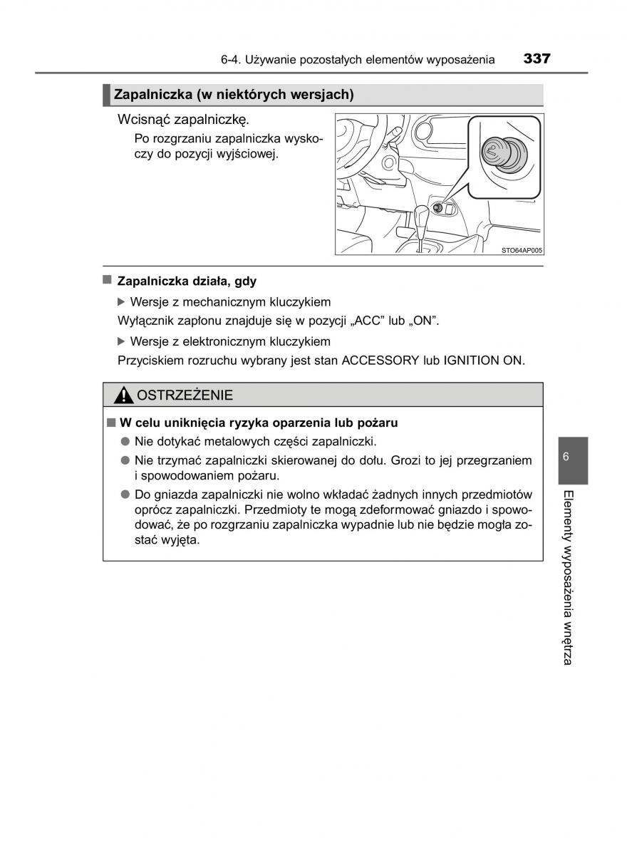 Toyota Yaris III 3 owners manual instrukcja obslugi / page 337