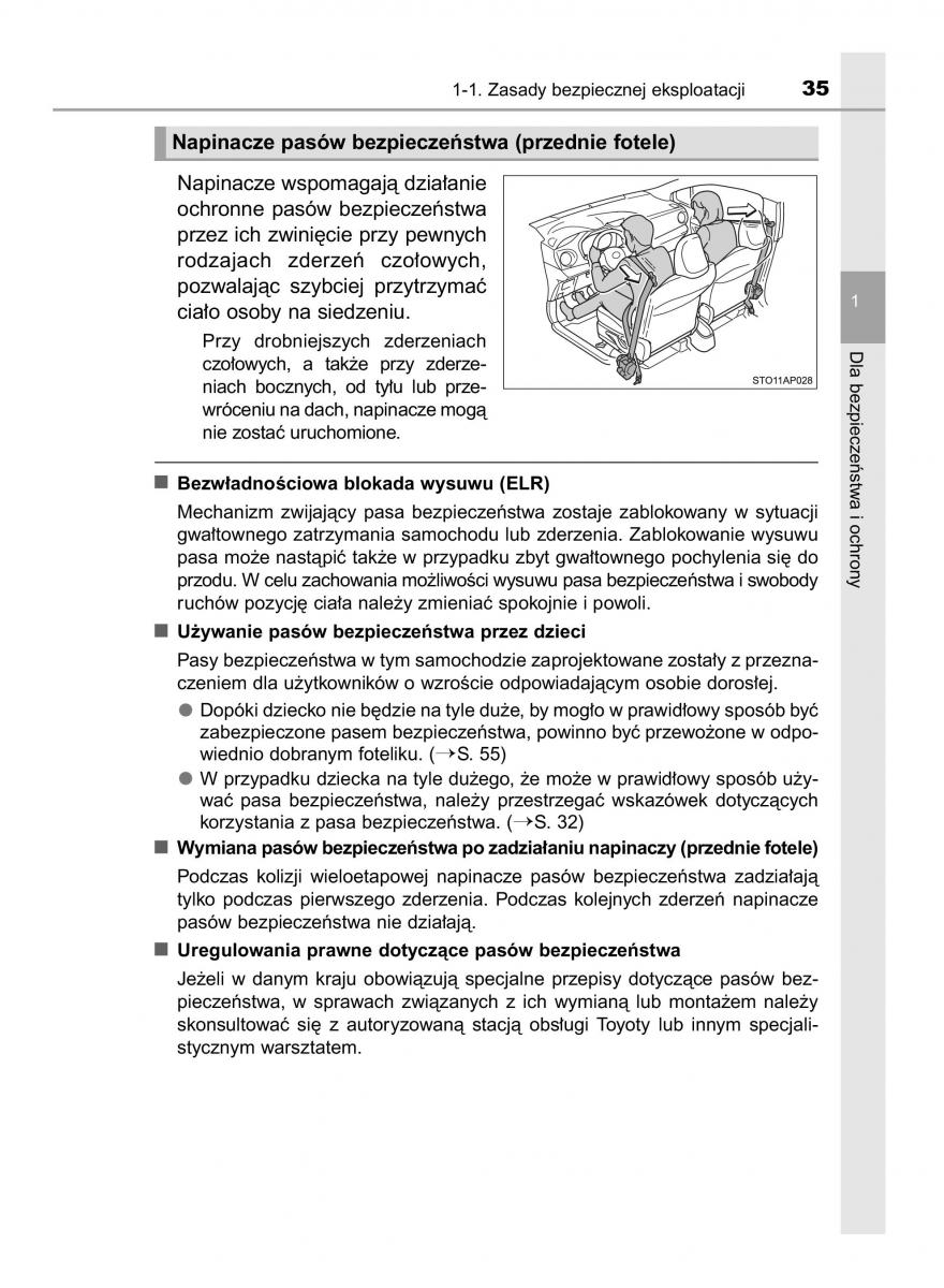 Toyota Yaris III 3 owners manual instrukcja obslugi / page 35