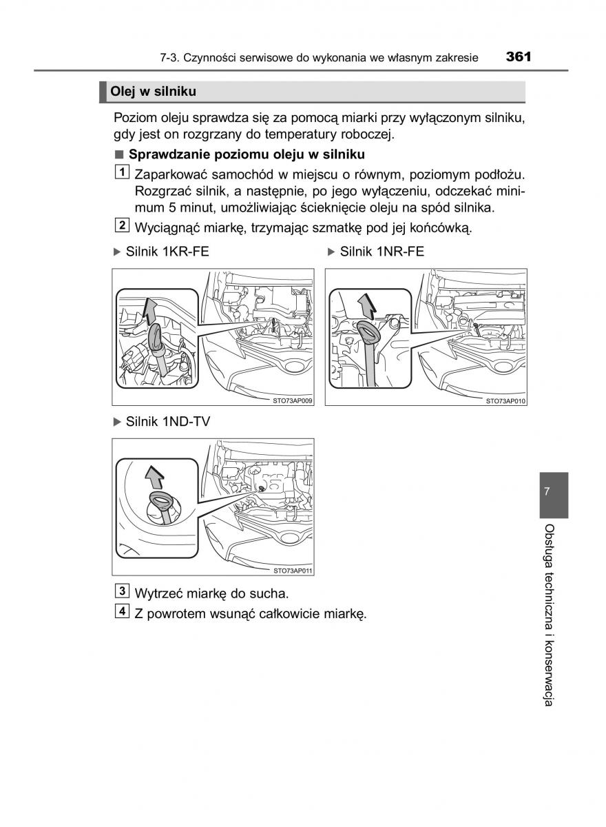 Toyota Yaris III 3 owners manual instrukcja obslugi / page 361