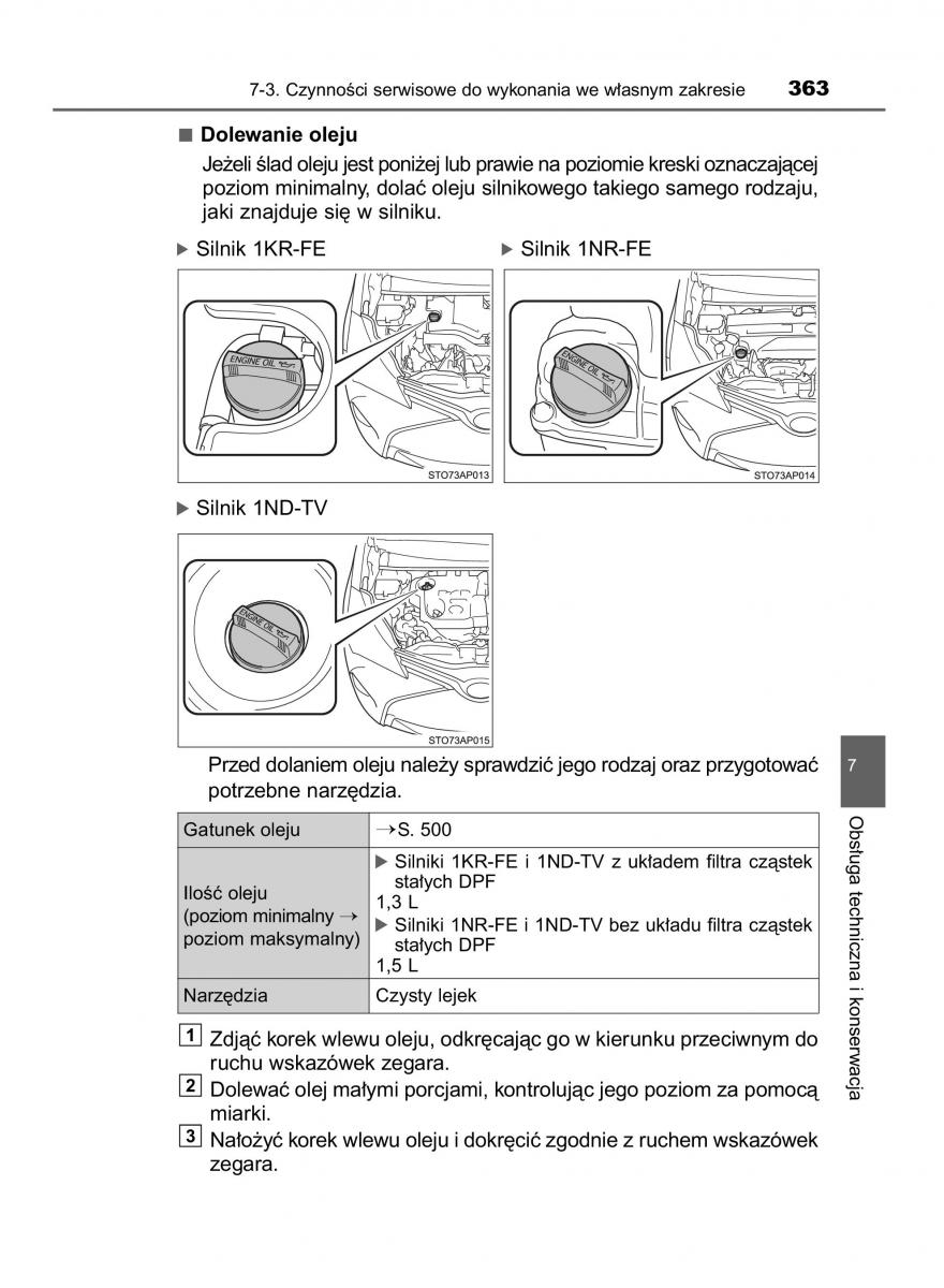 Toyota Yaris III 3 owners manual instrukcja obslugi / page 363