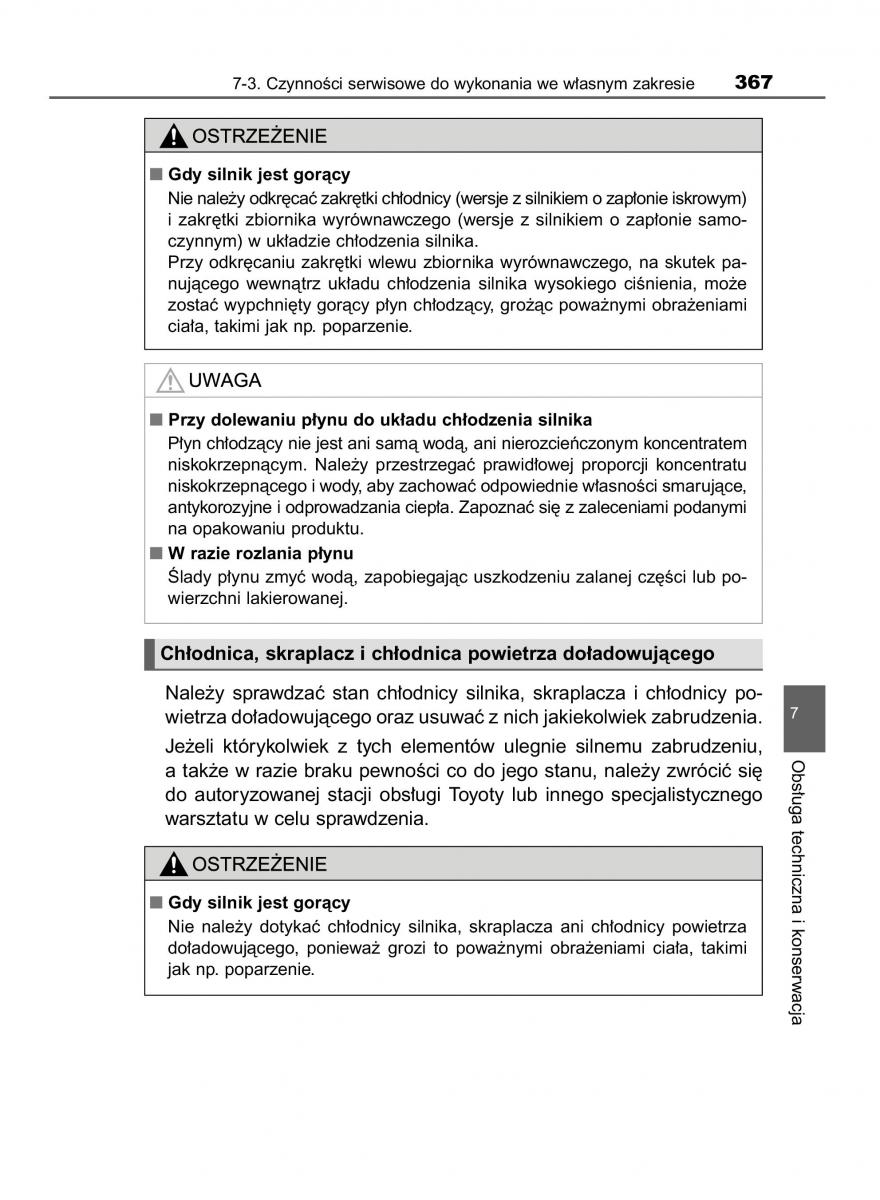 Toyota Yaris III 3 owners manual instrukcja obslugi / page 367