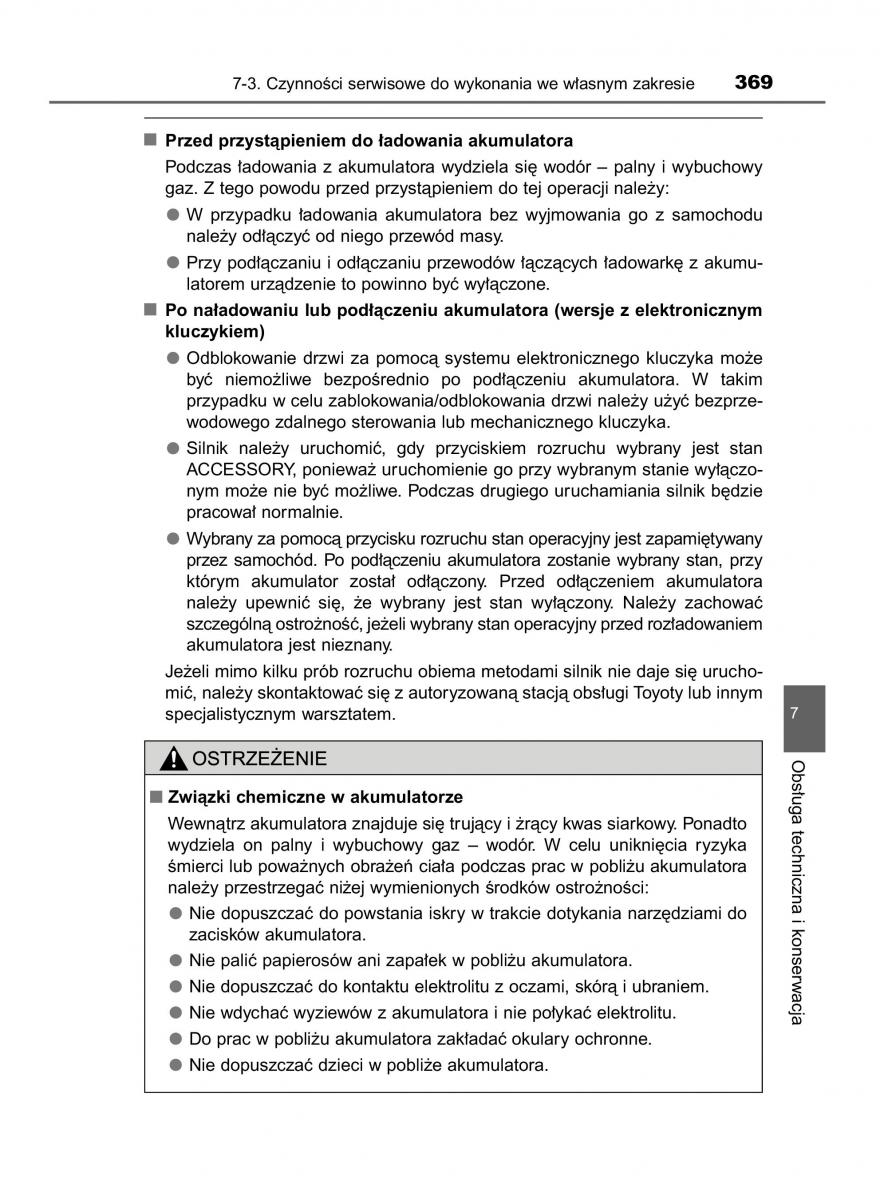 Toyota Yaris III 3 owners manual instrukcja obslugi / page 369