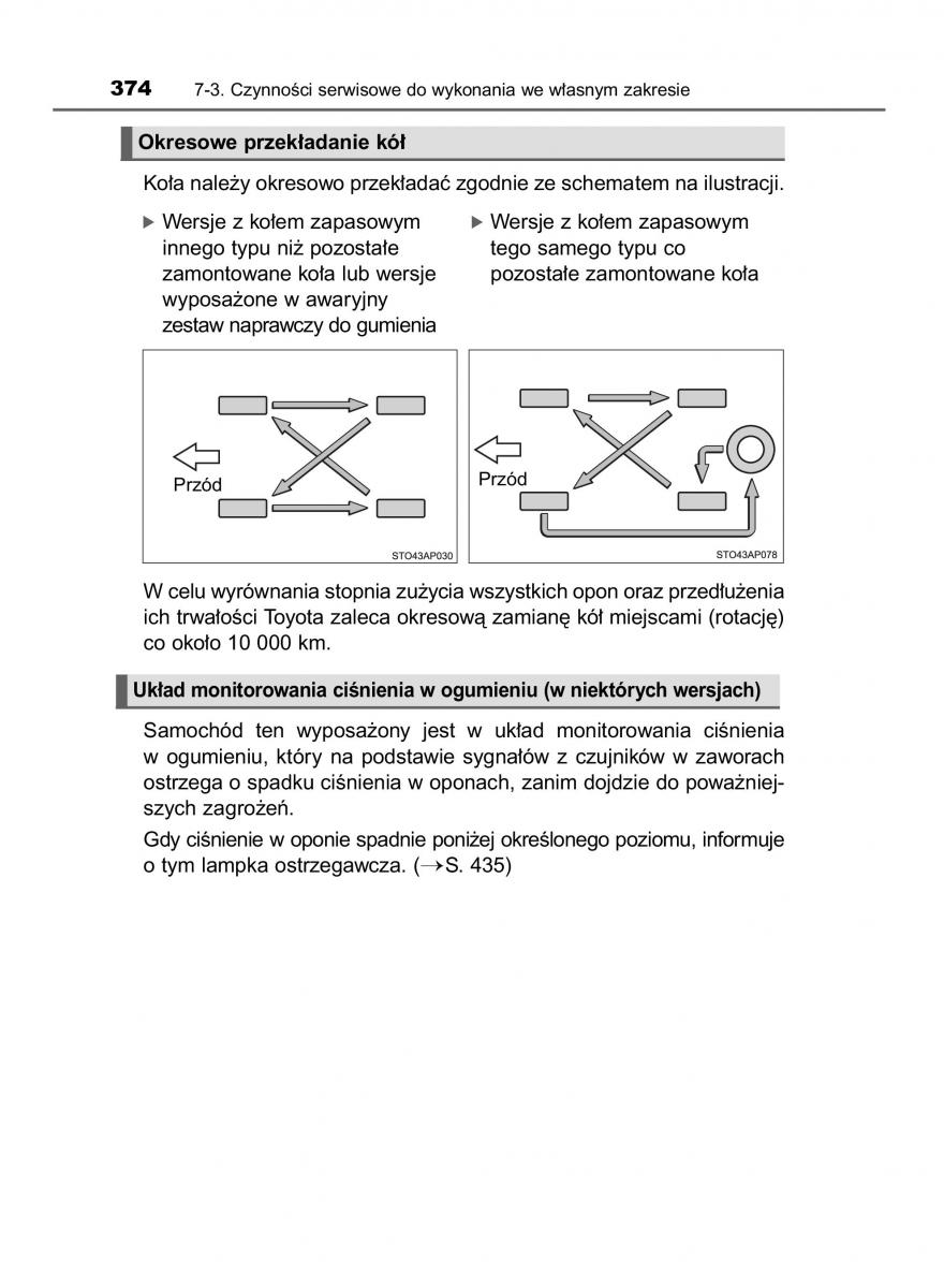 Toyota Yaris III 3 owners manual instrukcja obslugi / page 374