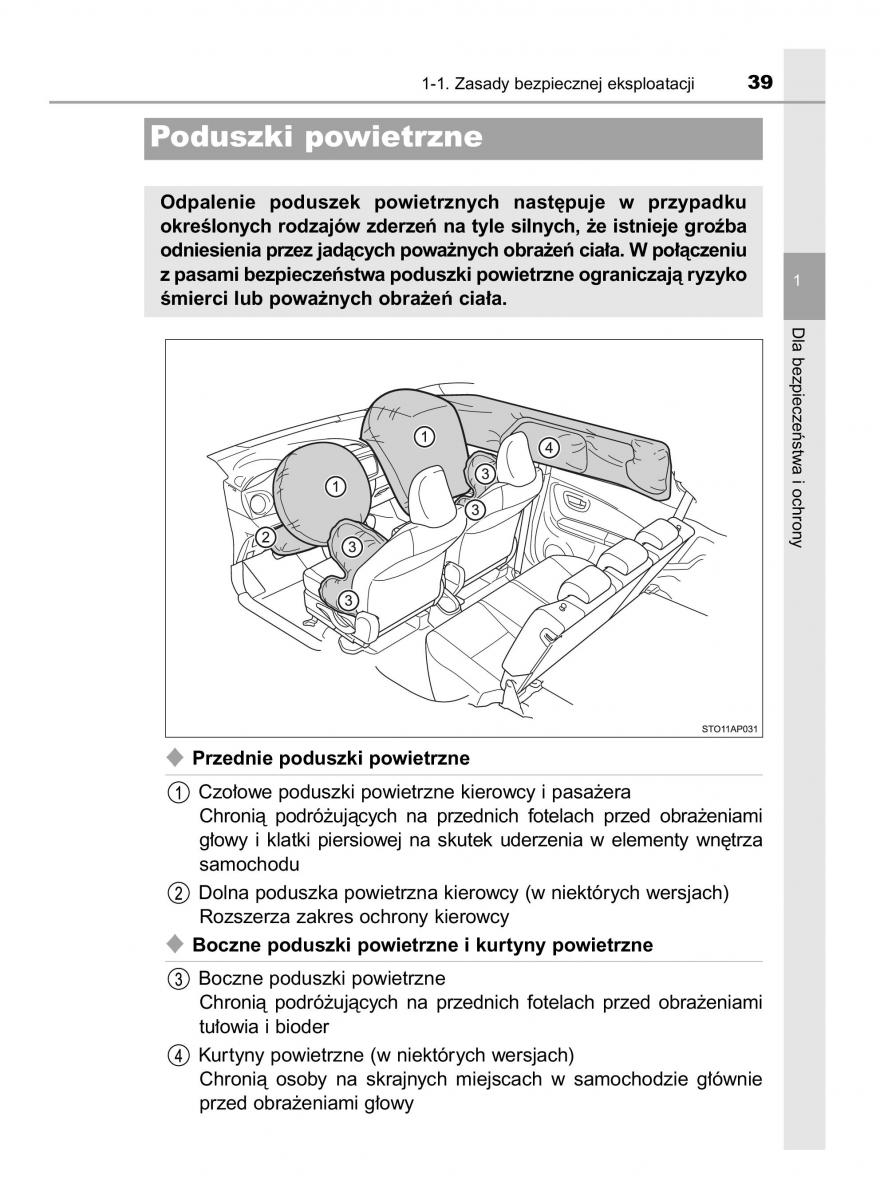 Toyota Yaris III 3 owners manual instrukcja obslugi / page 39