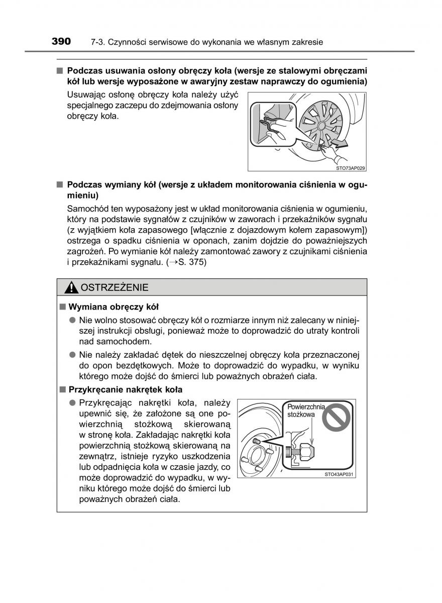 Toyota Yaris III 3 owners manual instrukcja obslugi / page 390