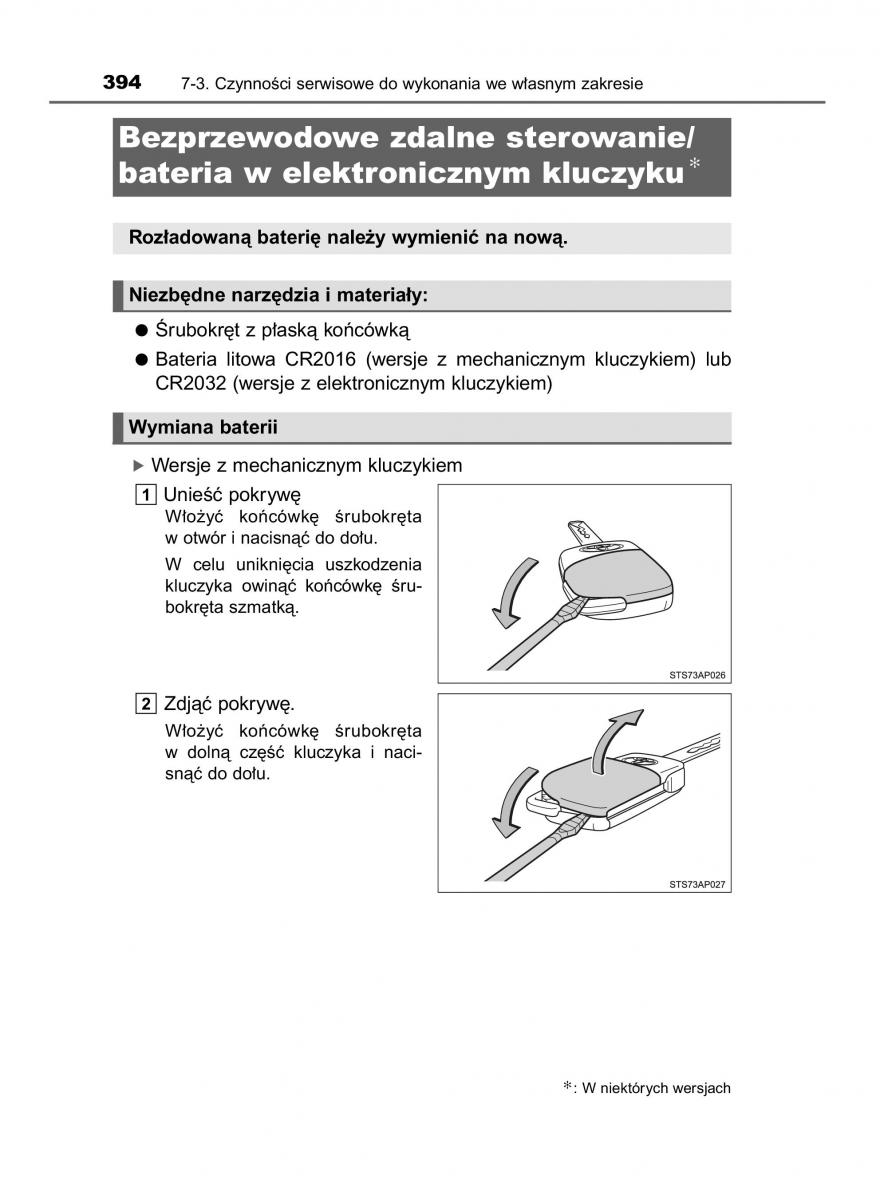 Toyota Yaris III 3 owners manual instrukcja obslugi / page 394