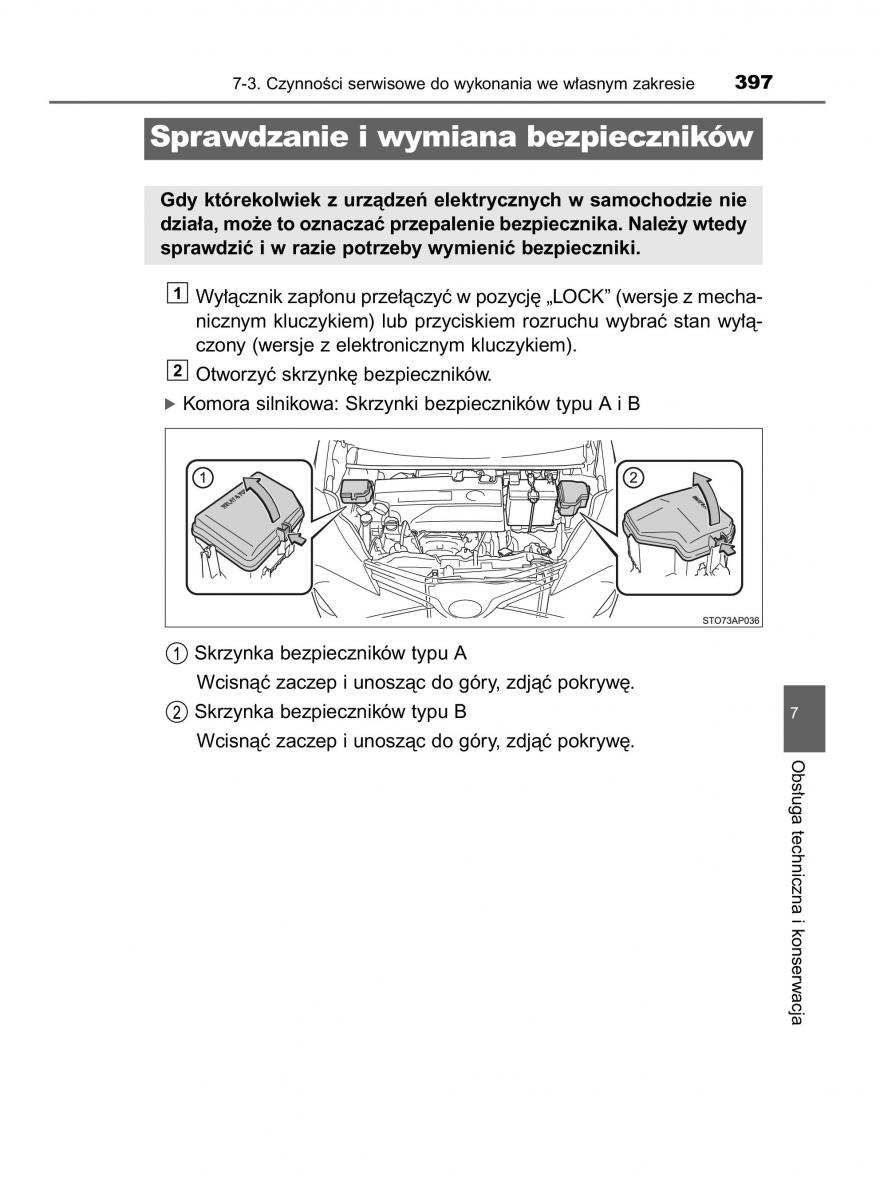 Toyota Yaris III 3 owners manual instrukcja obslugi / page 397