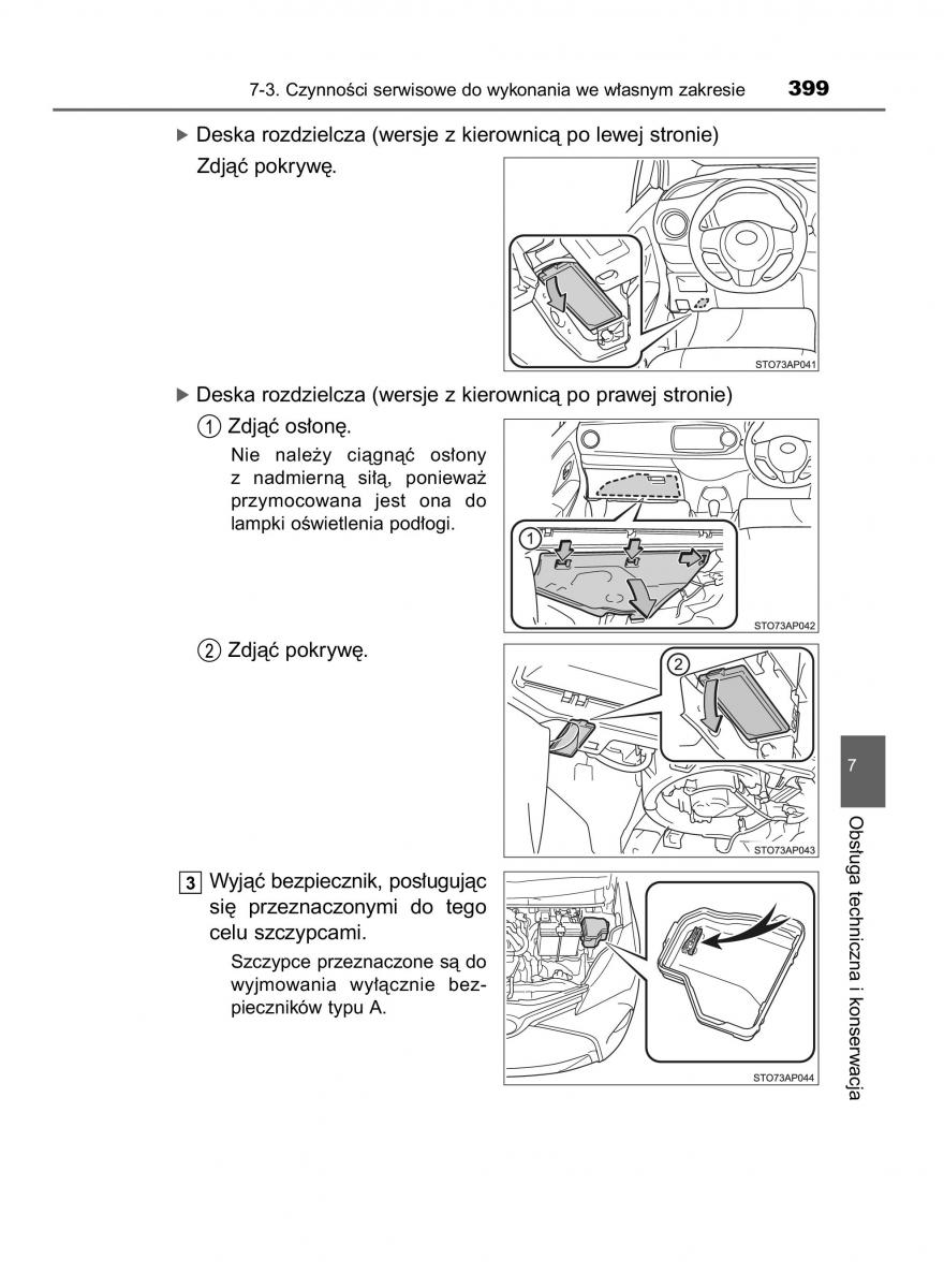 Toyota Yaris III 3 owners manual instrukcja obslugi / page 399