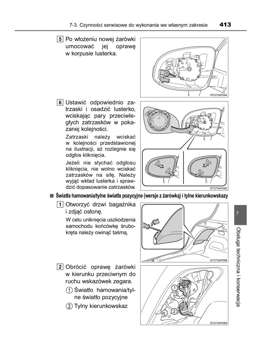 Toyota Yaris III 3 owners manual instrukcja obslugi / page 413