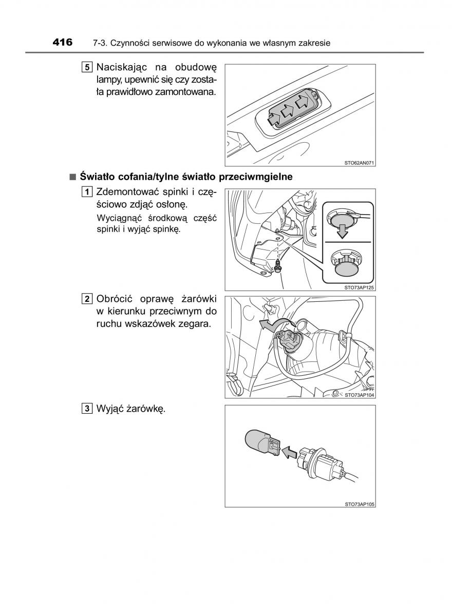 Toyota Yaris III 3 owners manual instrukcja obslugi / page 416