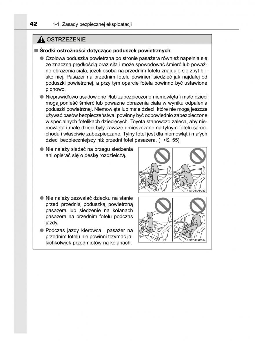 Toyota Yaris III 3 owners manual instrukcja obslugi / page 42